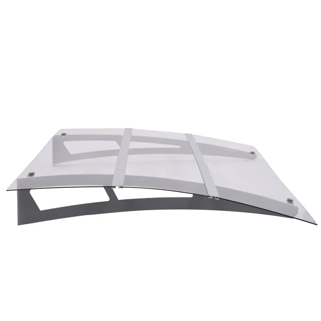 Door Canopy Polycarbonate Window Awning Outdoor Weather Protection 120x90cm