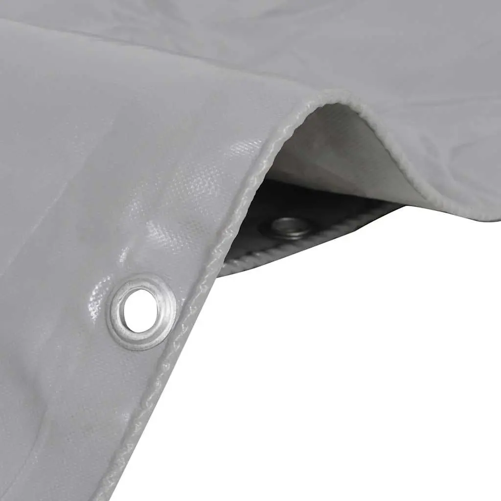 Heavy-Duty Tarpaulin for Garden 5x6 m Grey Waterproof Cover