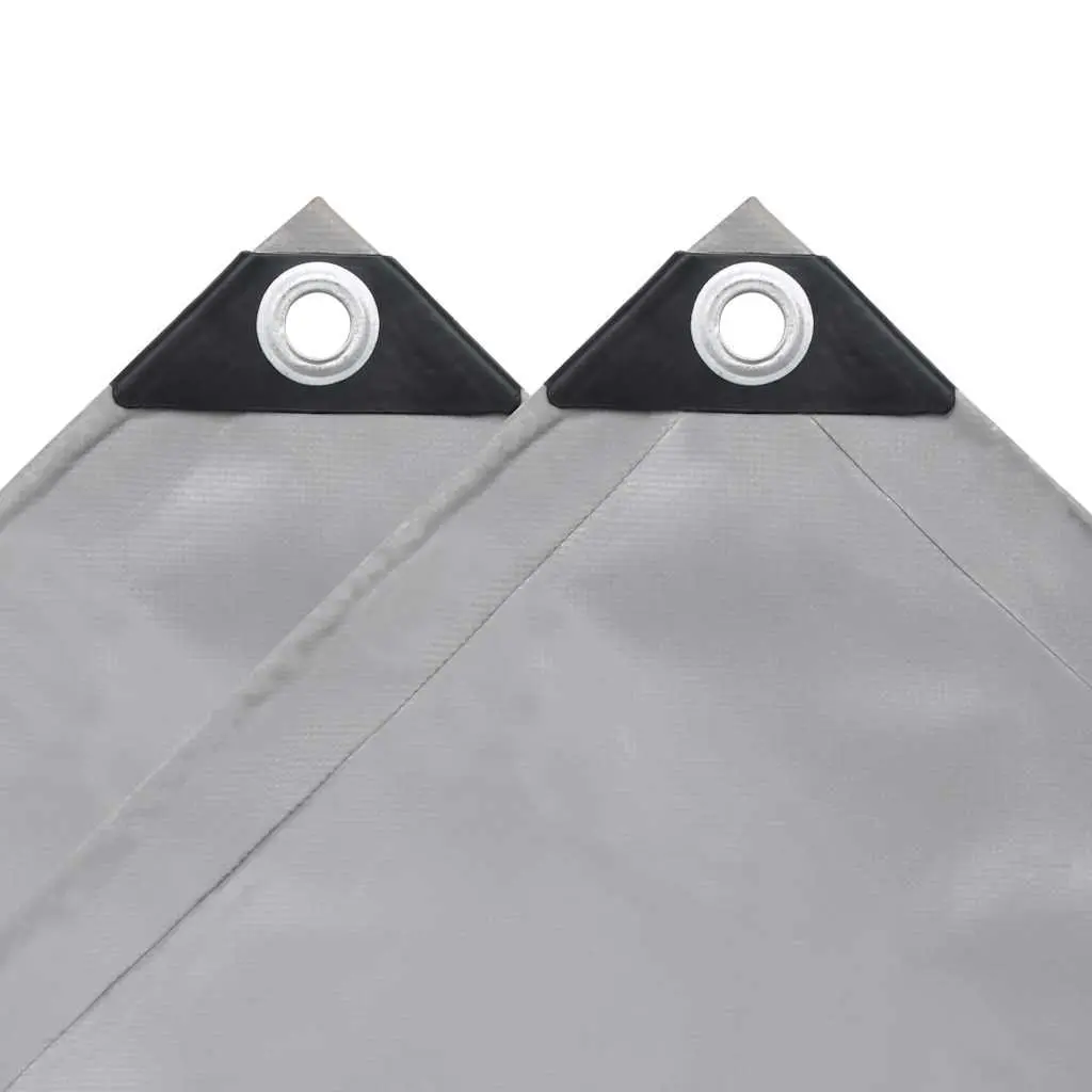 Heavy-Duty Tarpaulin for Garden 5x6 m Grey Waterproof Cover