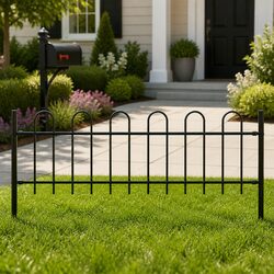 Steel Fence Panel Specifications: 181x60cm, Black Finish
