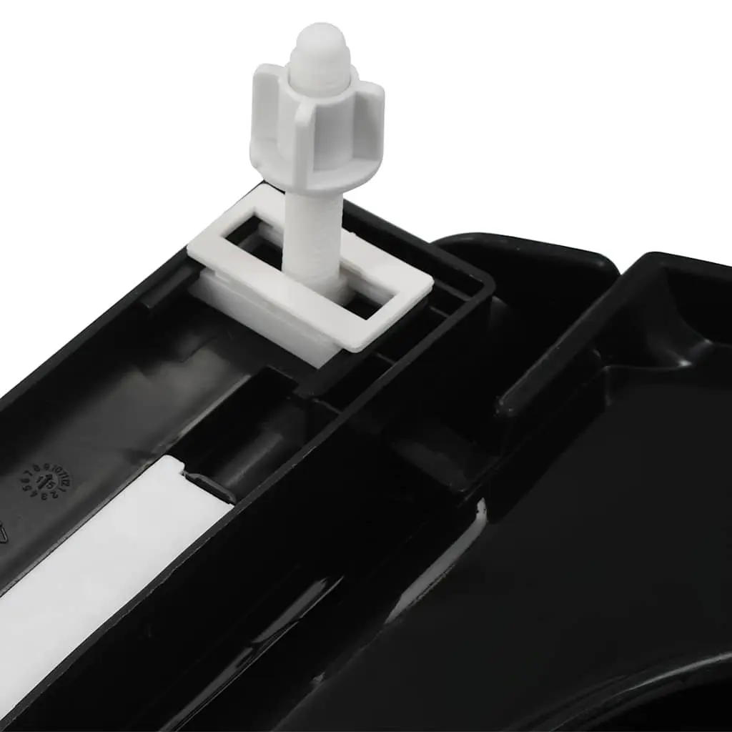 Toilet Seat Standard Bowl Black Soft Close Quick Release Bathroom Fixture