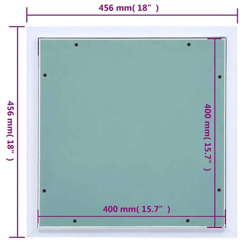 Access Panel for Wall and Ceiling Inspection 400x400mm Plasterboard with Aluminium Frame