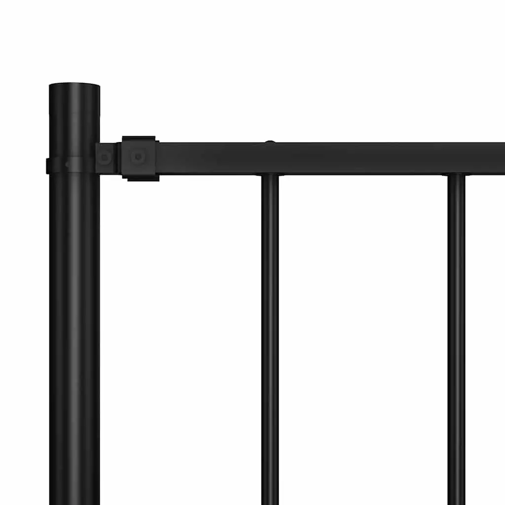 Steel Fence Panel Garden 1.7x1m Black