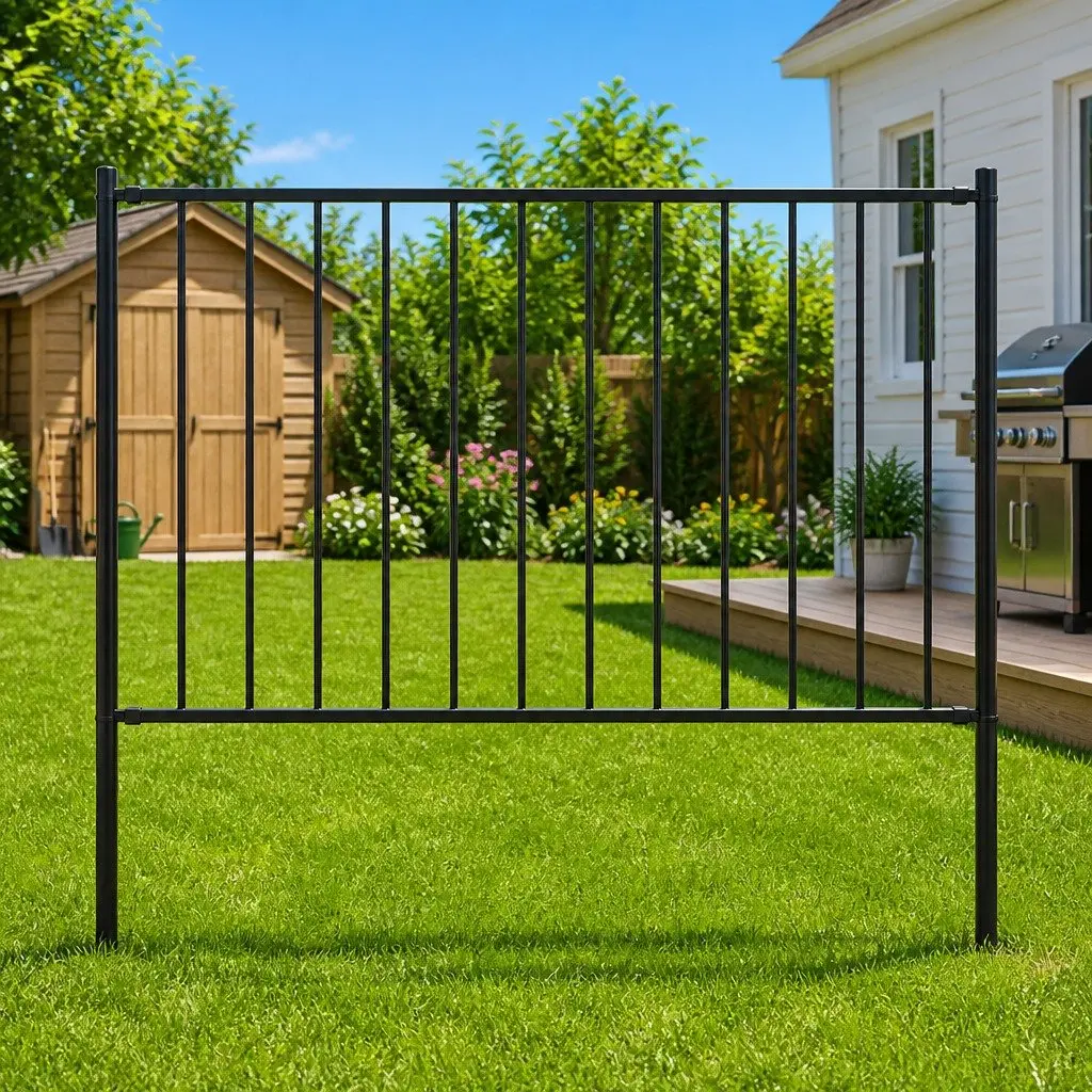 Garden Fence Panel Steel Barrier 1.7 x 1.25 m