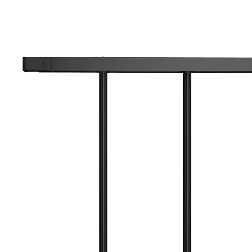 Steel Fence Panel for Garden 1.7 x 1.17 m Black Outdoor Screening