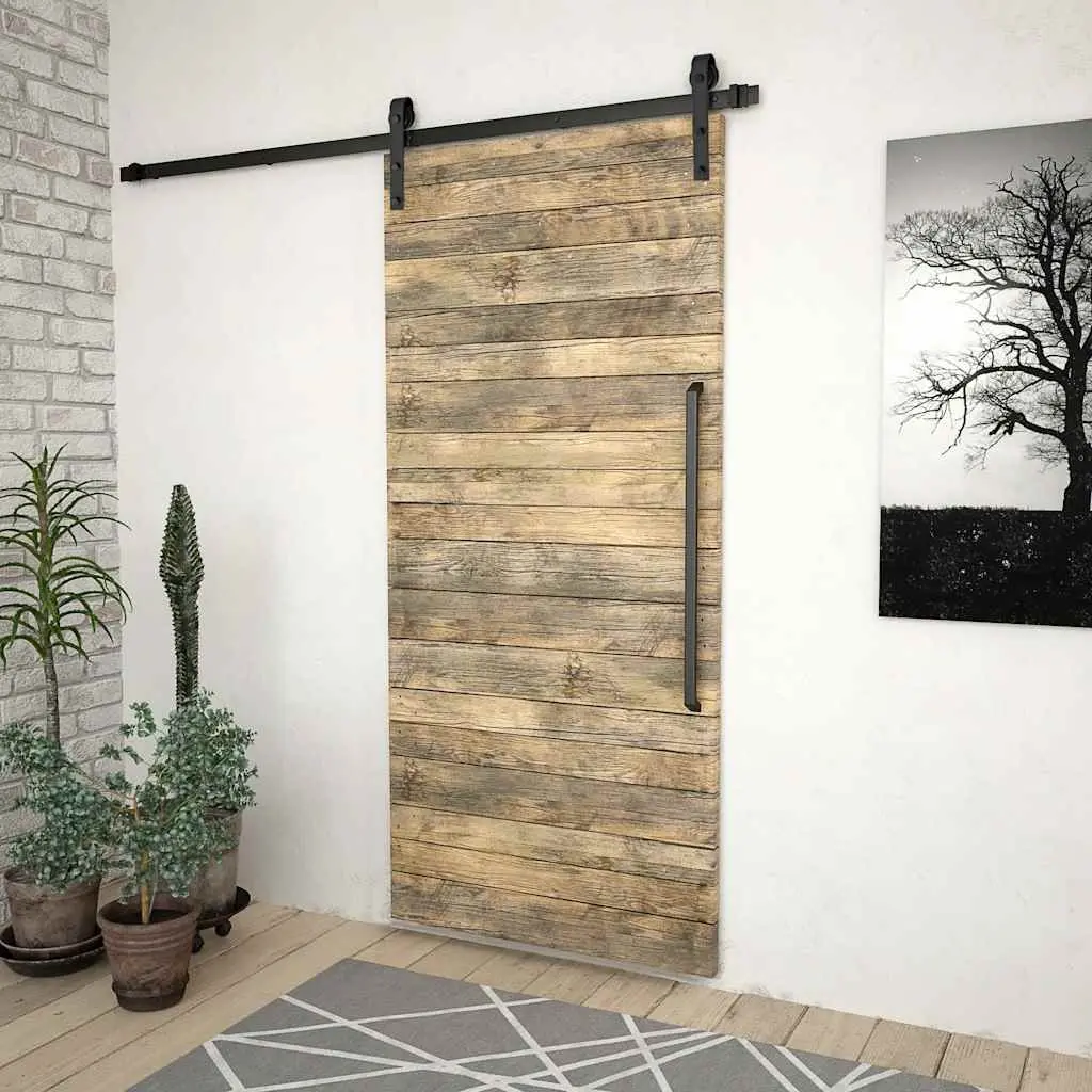 Sliding Door Hardware Kit with 200cm Steel Track Components