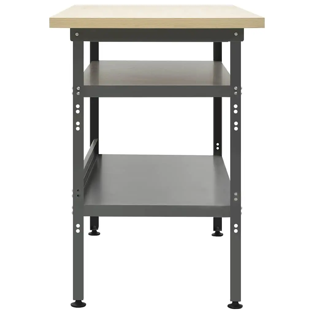 Heavy-Duty Workbench for Garage Workshop 120x60x85cm Steel