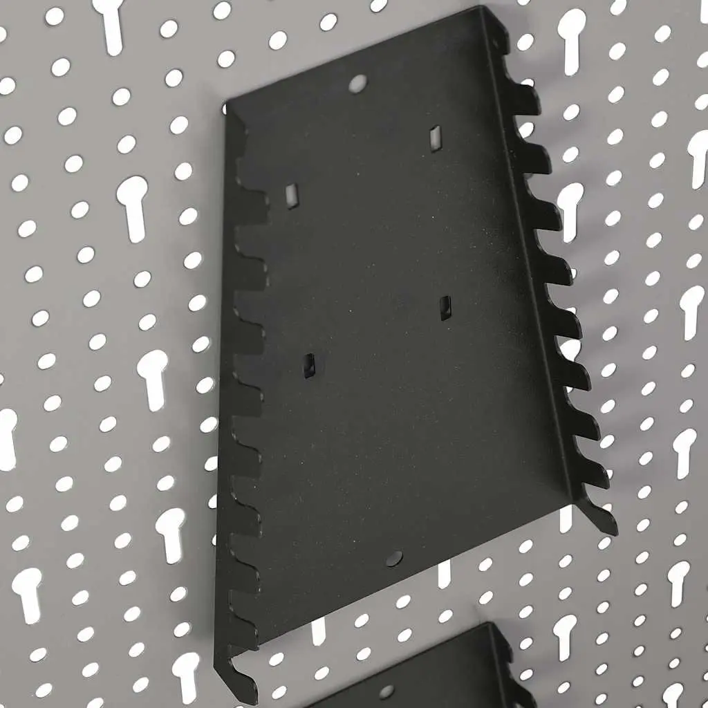 Wall-mounted Peg Boards Tool Storage Organisation 40x58 cm Grey