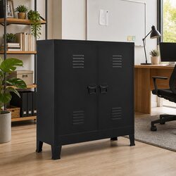 Dimensions: 90 x 40 x 100 cm Steel Storage Cabinet