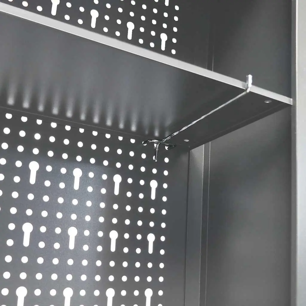 Wall Mounted Tool Cabinet with Lockable Doors