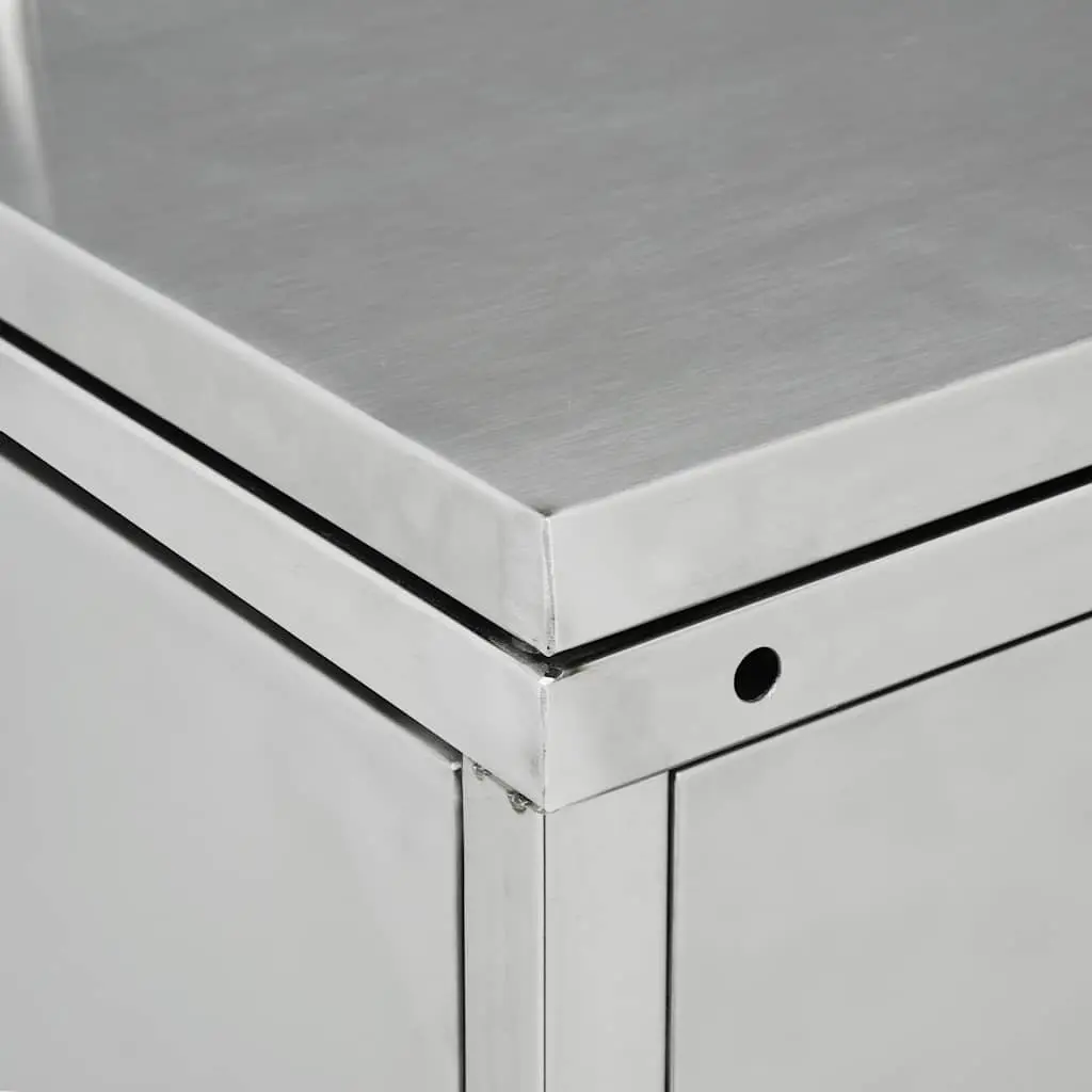 Double Wheelie Bin Shed for Garden 240L Stainless Steel