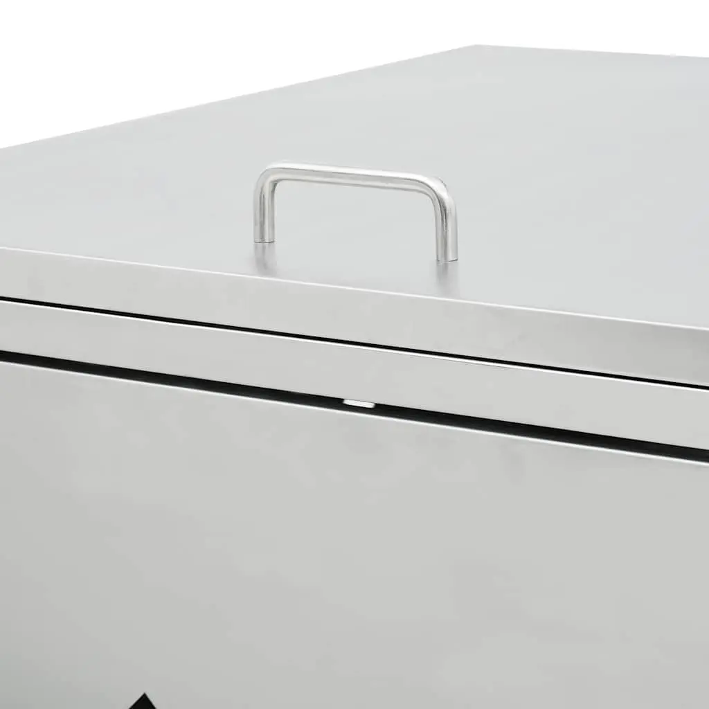 Wheelie Bin Shed for Garden 240 L Silver