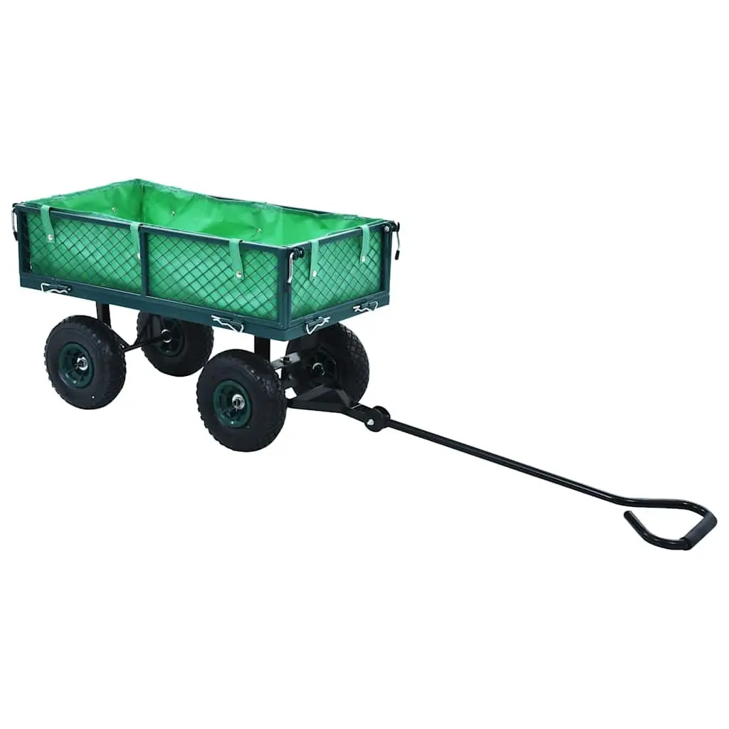 Garden Hand Trolley for Outdoor Use Heavy-Duty Steel Construction with Pneumatic Wheels