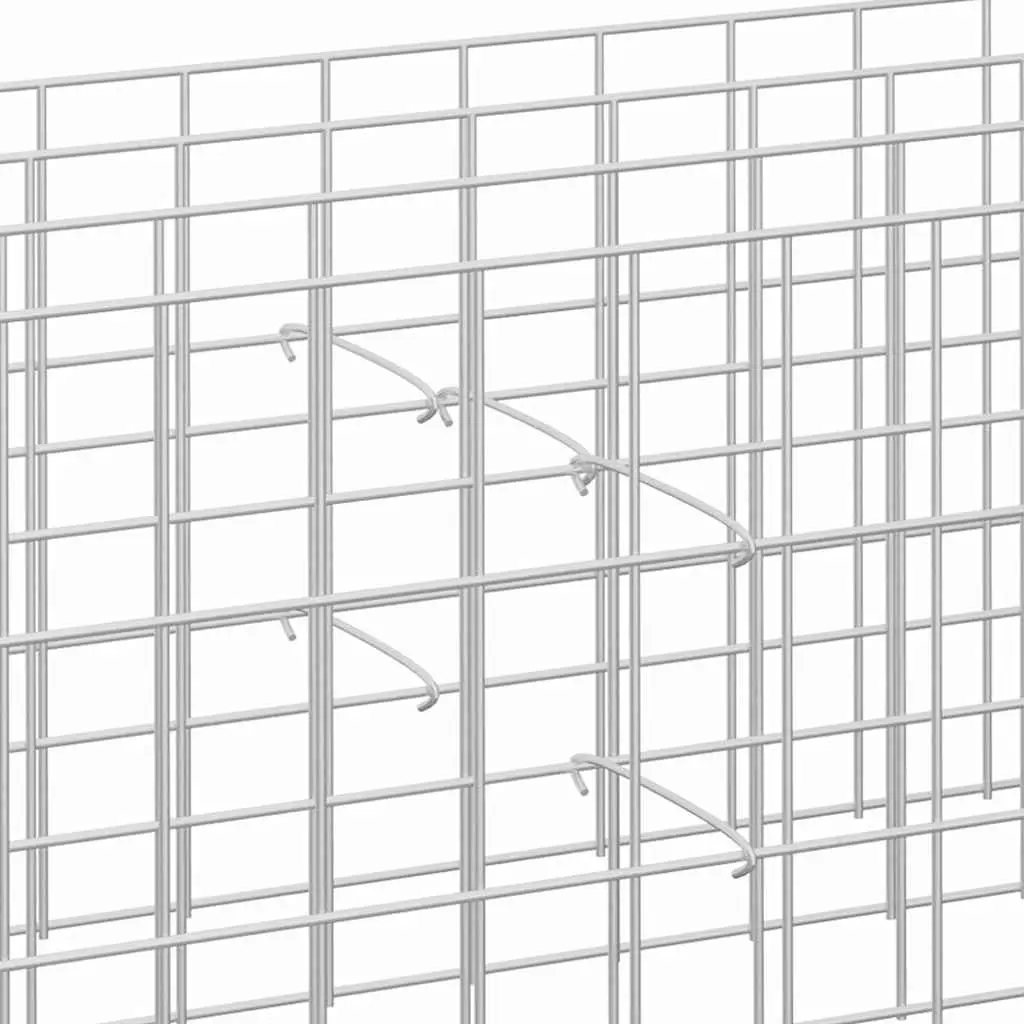 Gabion Hooks Garden Use 30 cm Silver Galvanised Steel Distance Holder 50 Piece