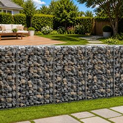Gabion Spirals 24 pcs Galvanised Steel 100 cm Fence Panel Binder Connector