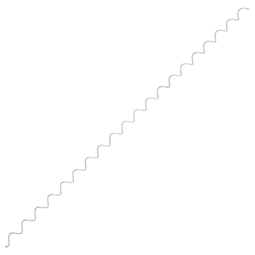 Gabion Spirals for Garden Fencing 100 cm 24 Piece Galvanised Steel Connector