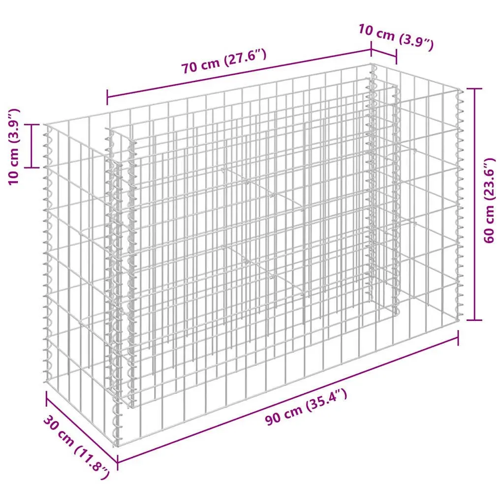 Gabion Raised Bed Planter