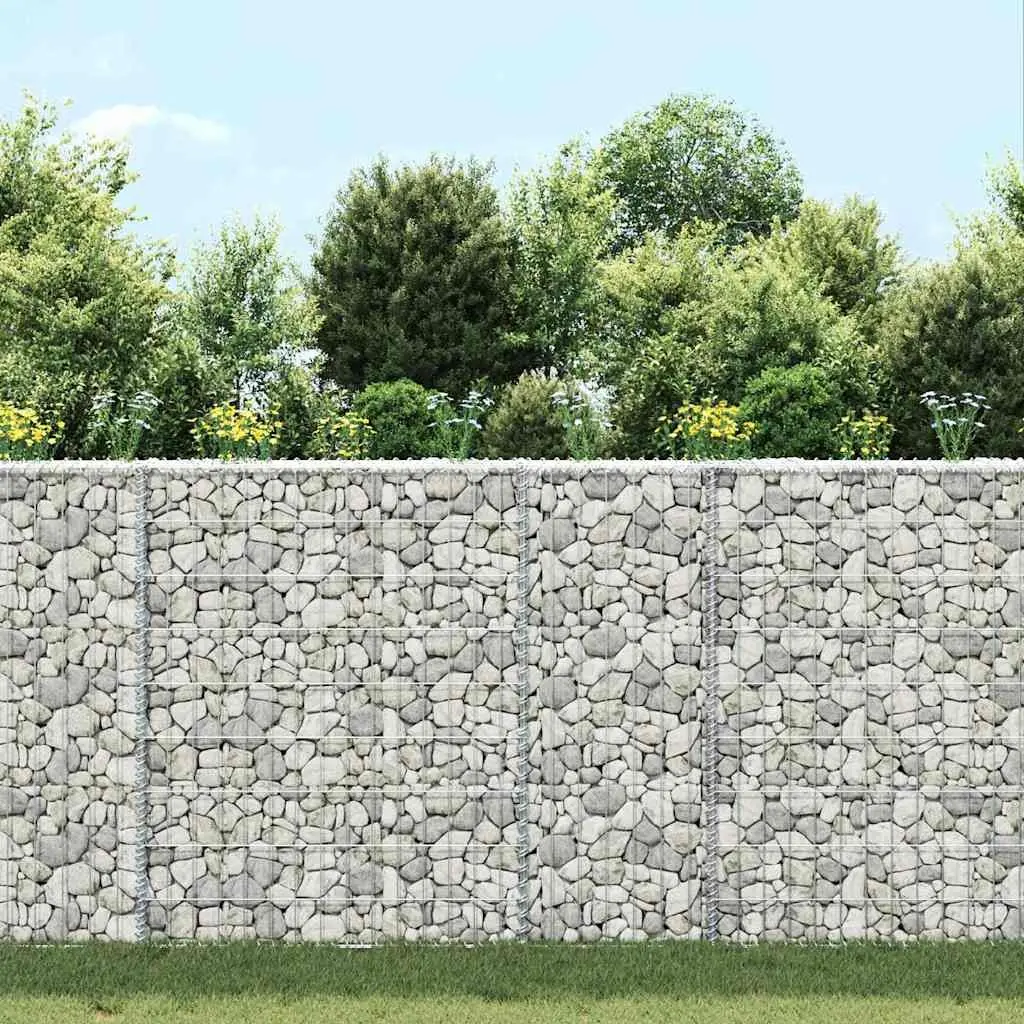 Gabion Raised Bed Garden Planter Outdoor Flower Box Trapezium Shape 100 x 20 x 100 cm