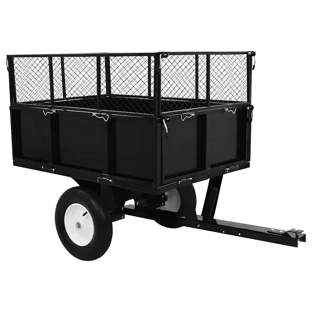 Tipping Trailer for Lawn Mower Garden Use 300kg Load Capacity