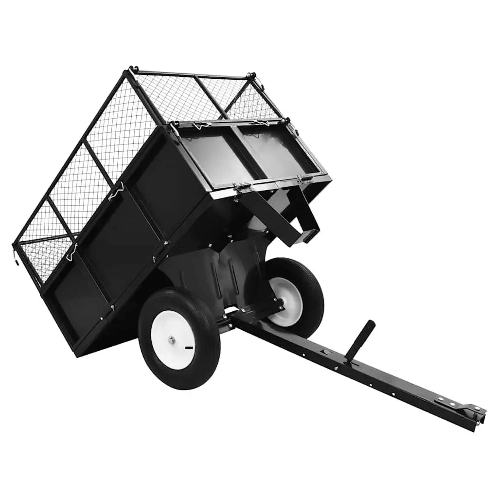 Tipping Trailer for Lawn Mower Garden Use 300kg Load Capacity