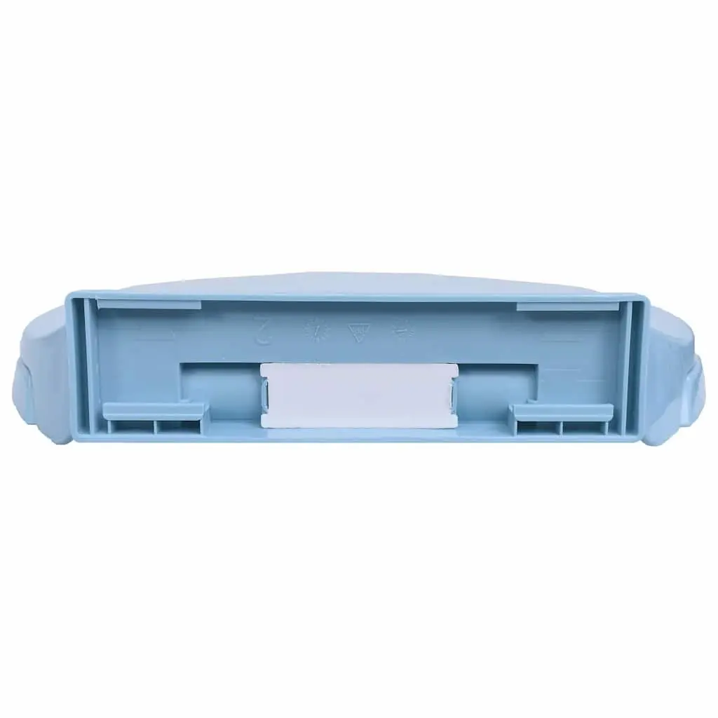 Toilet Seat Blue Oval Standard Size Soft Close for Home and Commercial Use