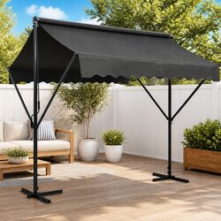 Free Standing Awning Specifications: 300x300 cm Anthracite