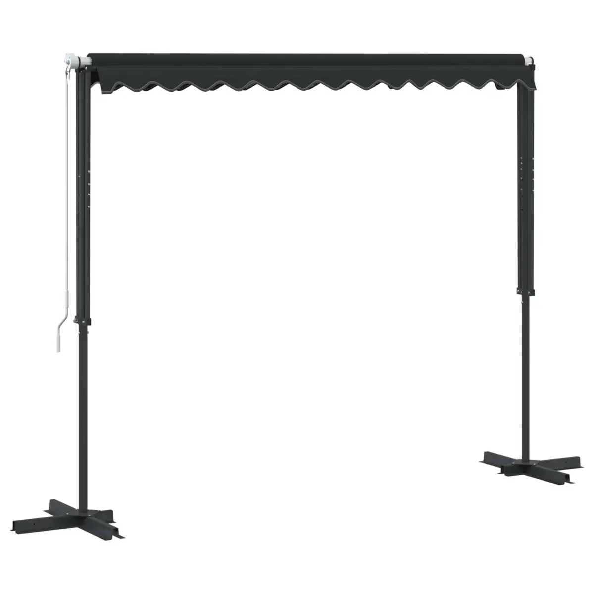 Free Standing Awning 300x300 cm Anthracite Outdoor Garden Patio Sunshade