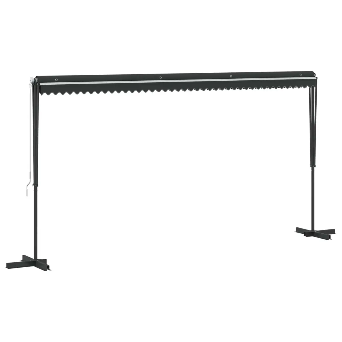Free Standing Awning 500x300 cm Outdoor Garden Patio Sunshade Canopy Anthracite