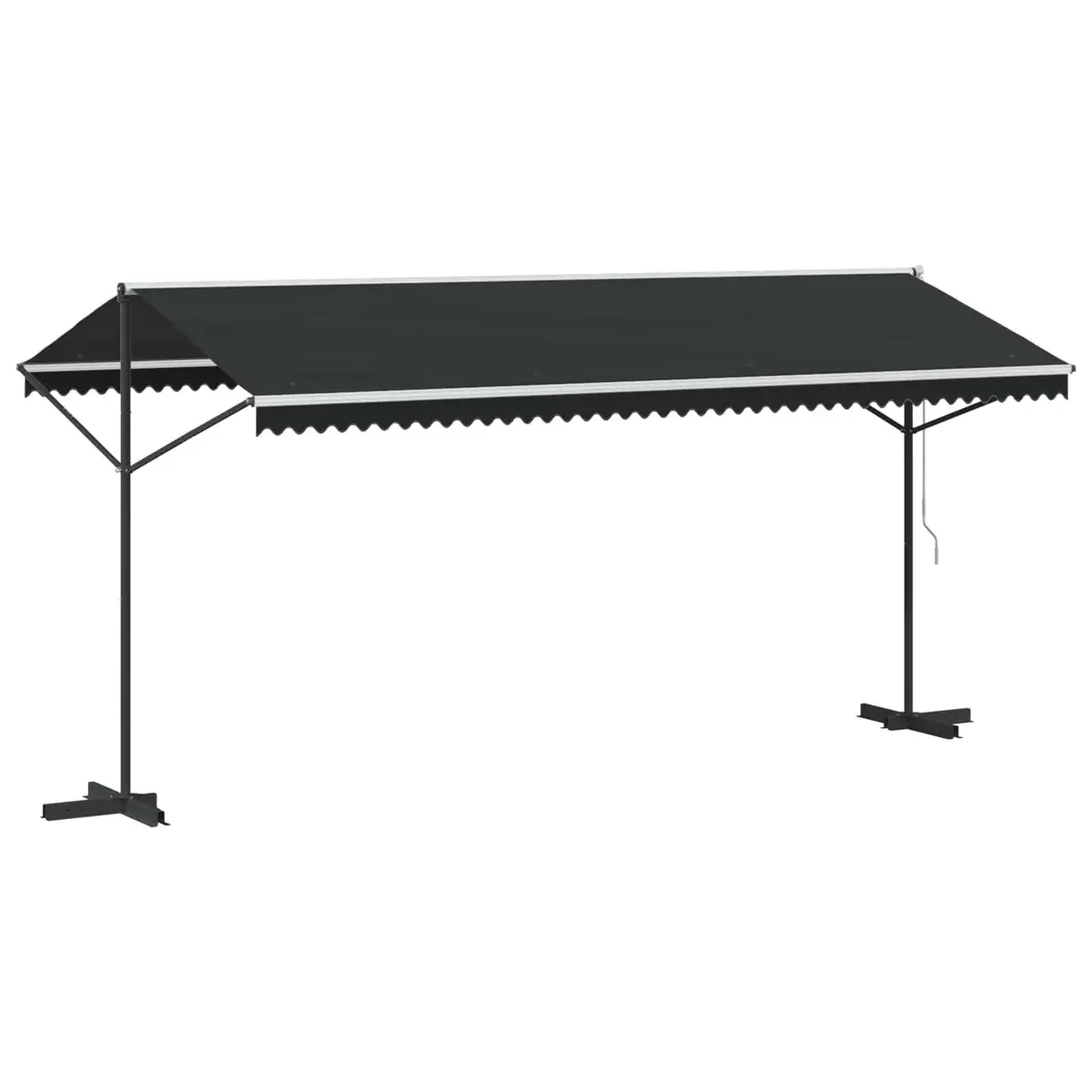 Free Standing Awning 500x300 cm Outdoor Garden Patio Sunshade Canopy Anthracite