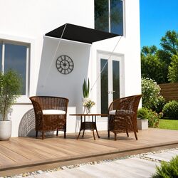 Retractable Awning Specifications: 100x150 cm Anthracite