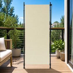 Outdoor Roller Blind 100x270 cm – Cream Fabric Details