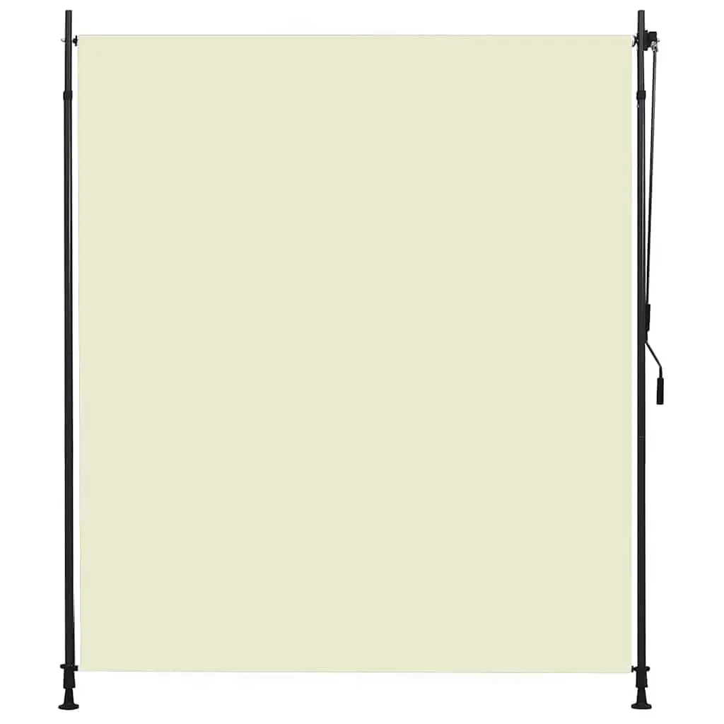 Outdoor Roller Blind 200x270cm Cream Hand Crank Patio Balcony Pergola Shade