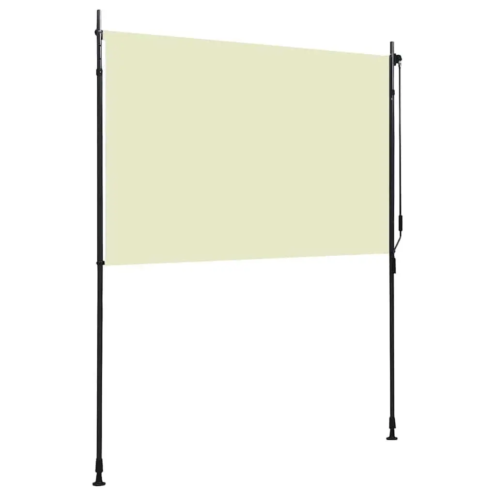 Outdoor Roller Blind 200x270cm Cream Hand Crank Patio Balcony Pergola Shade