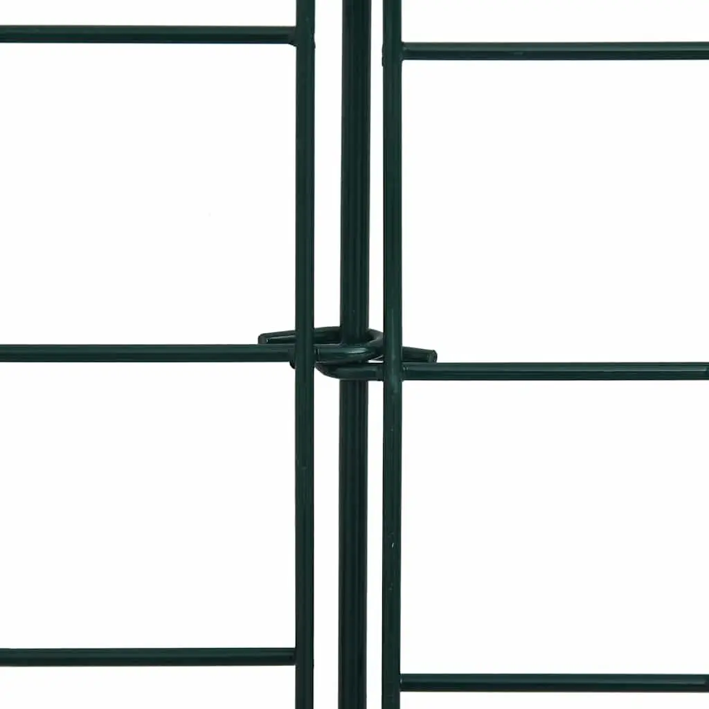 Garden Fence Panel Set 77.5x64 cm Green Outdoor Barrier Enclosure Protection