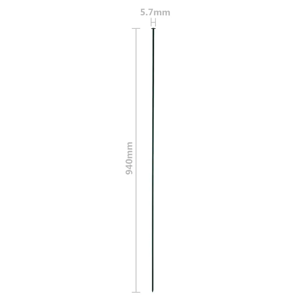 Garden Fence Panel Set 77.5x64 cm Green Outdoor Barrier Enclosure Protection