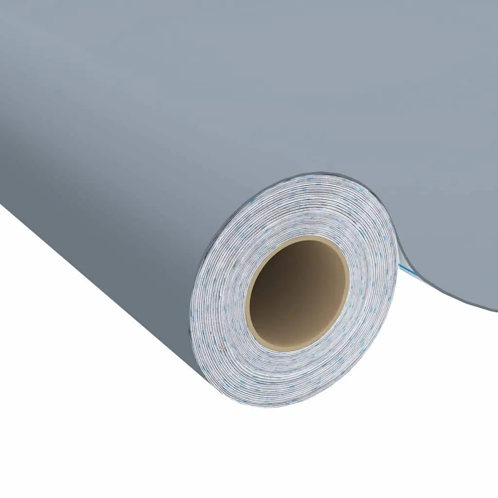 Self-Adhesive Furniture Film Grey 500x90cm PVC Decor Window Door Covering