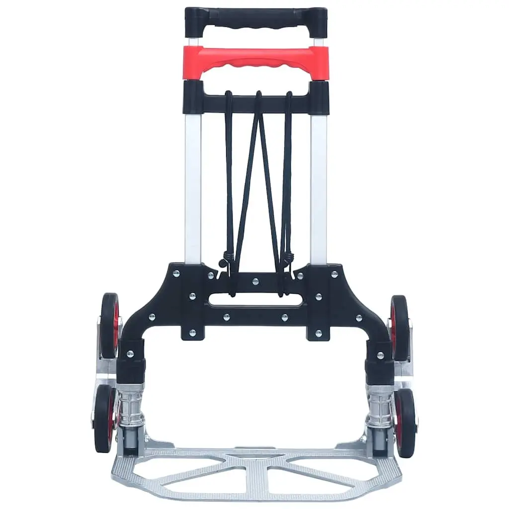 Foldable Stair Climbing Cart for Transport 70kg Capacity Portable Hand Trolley Three Wheel