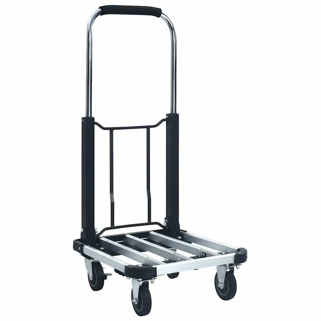 Foldable Hand Truck with 150kg Capacity and Adjustable Handle