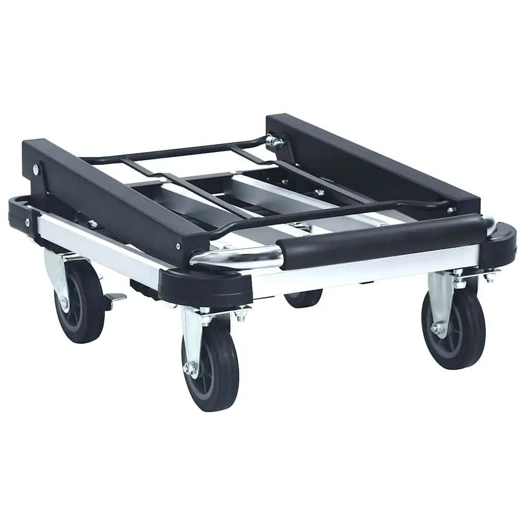 Foldable Hand Truck with 150kg Capacity and Adjustable Handle