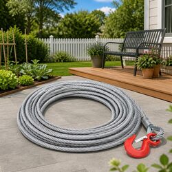 20m Wire Rope Cable – 1600kg Galvanised Steel Specs