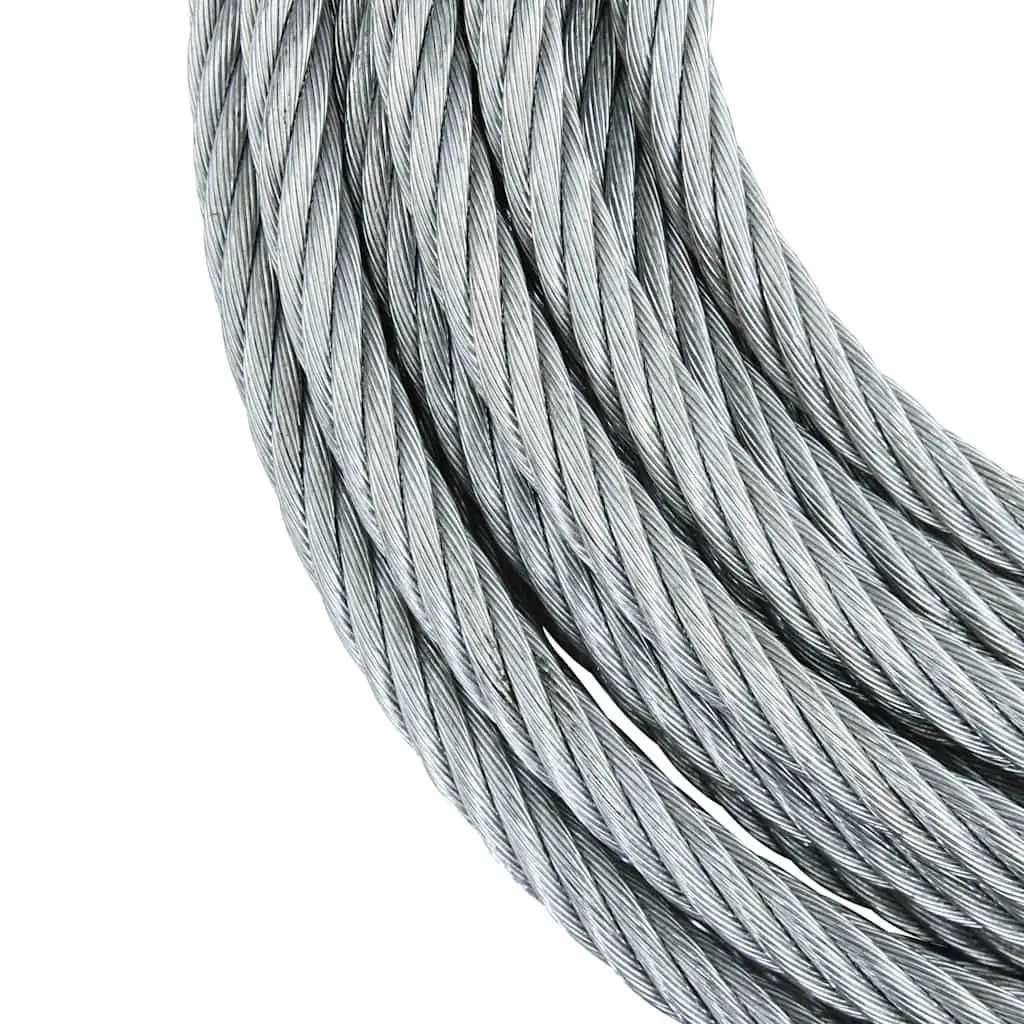 Wire Rope Cable Hoisting Binding 20 m 3200 kg Steel Galvanised