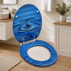 Toilet Seat with Lid: 12-20 cm Adjustable Width