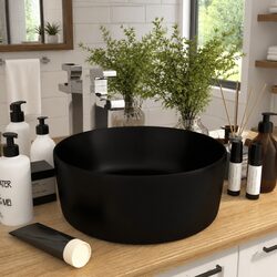 40cm Round Ceramic Wash Basin with 4.5cm Drain Hole