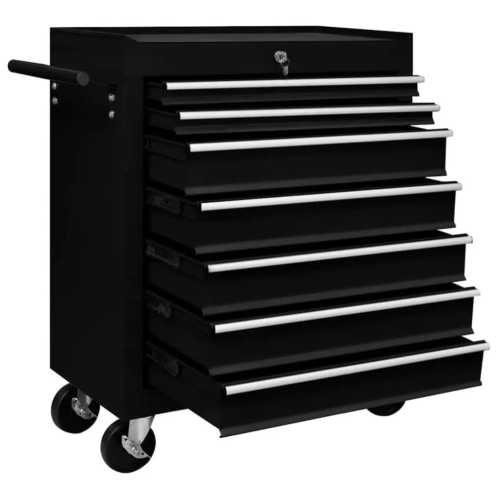 Tool Trolley with 7 Drawers and Lockable System