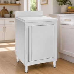 Commercial Work Table Dimensions: 60x60x96cm with Cabinet