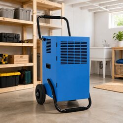 Specifications of Blue 50L Dehumidifier with 650W Power