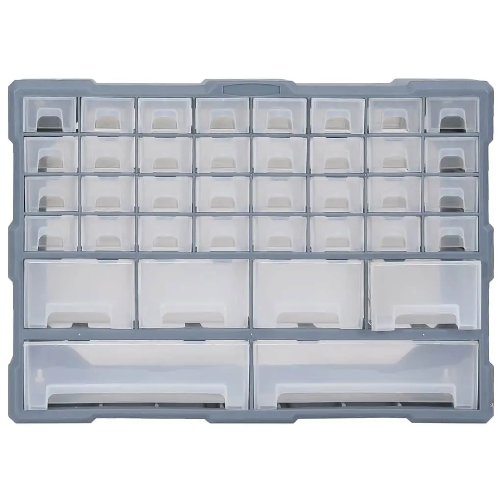 Multi-Drawer Organiser with 38 Clear Plastic Drawers