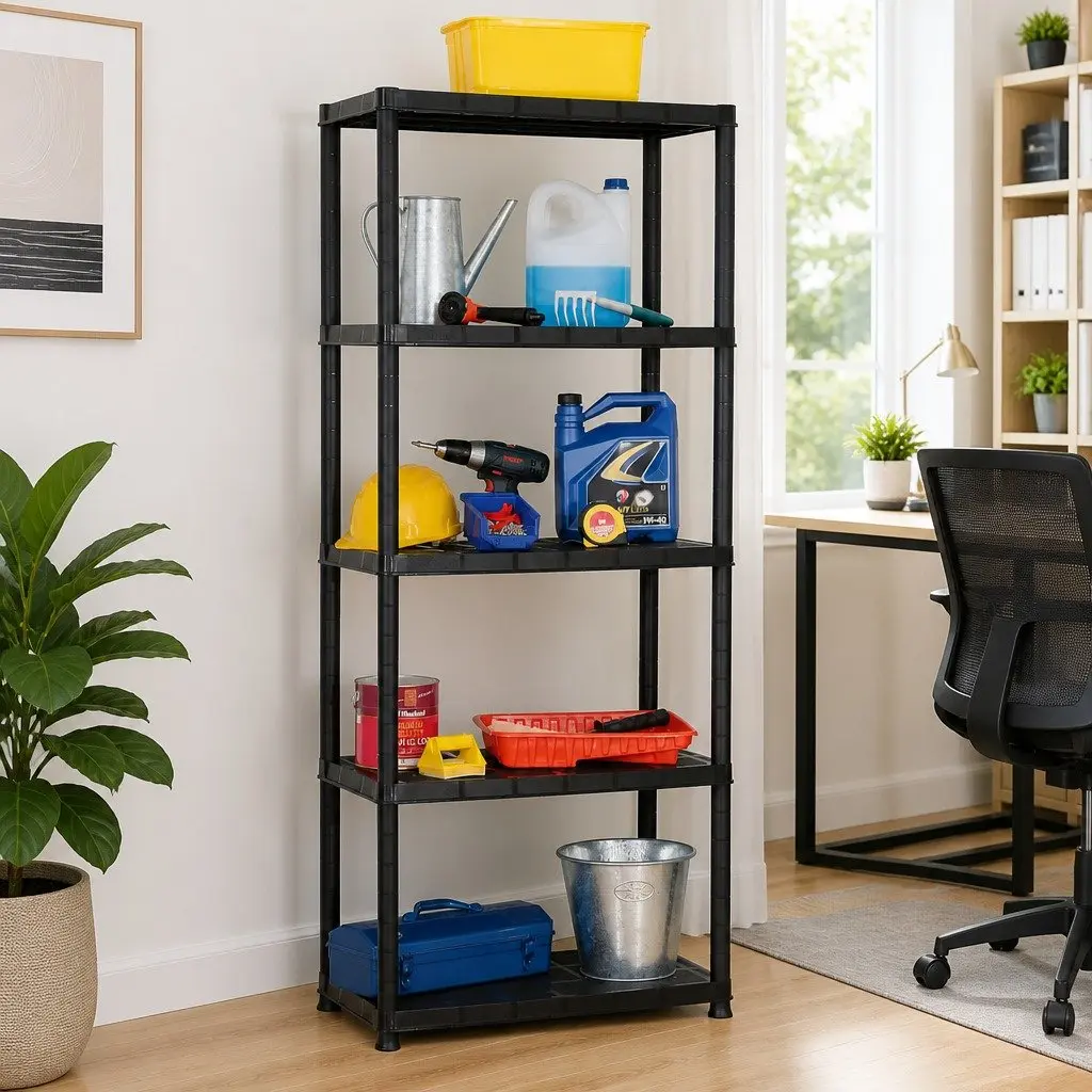 5-Tier Plastic Storage Shelf