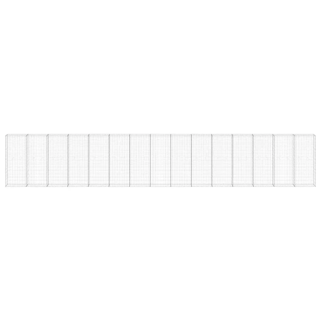 Gabion Wall Basket Steel Panel 900x30x150cm