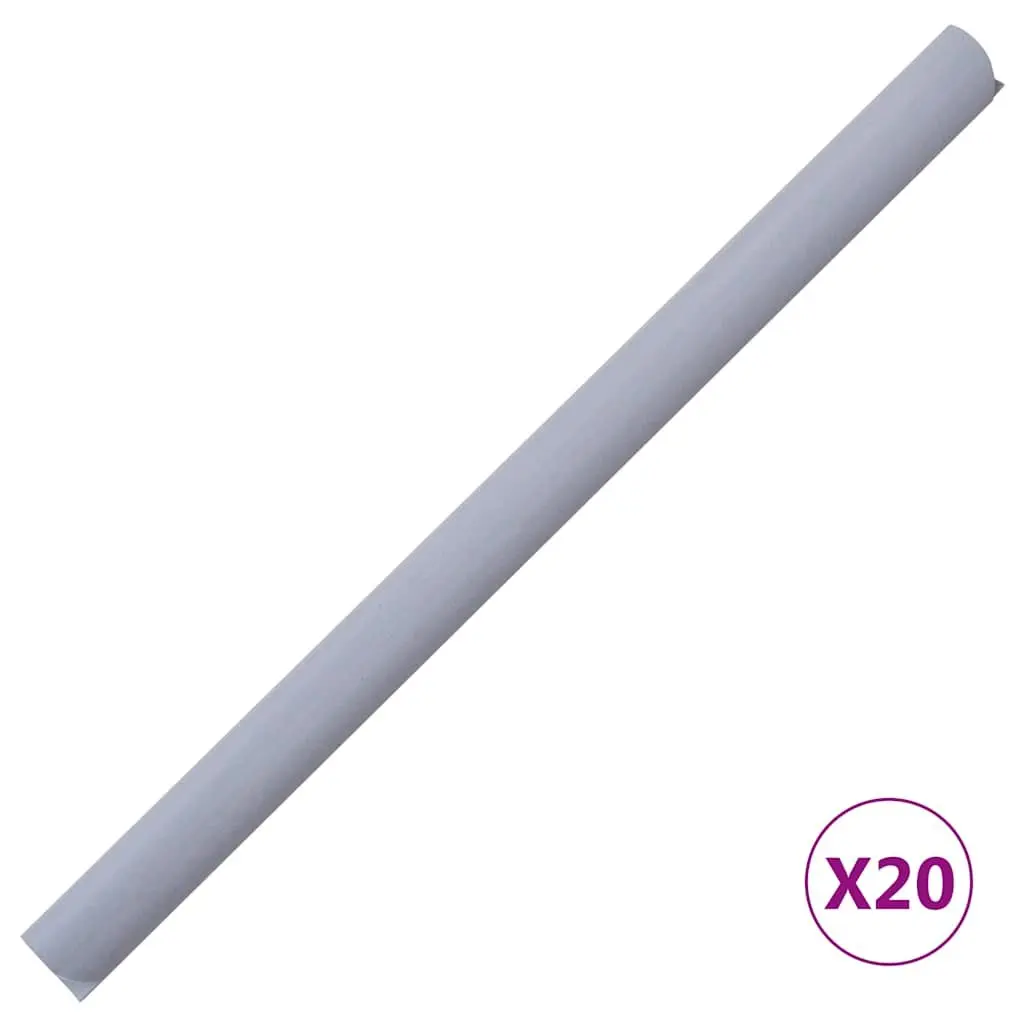 Privacy Strip PVC Fence Screen Light Grey 35x0.19 m Garden Fencing Privacy Screens